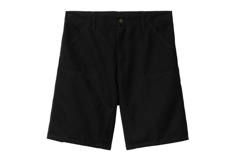 carhartt wip double knee short schwarz i033118 89 02 00 01