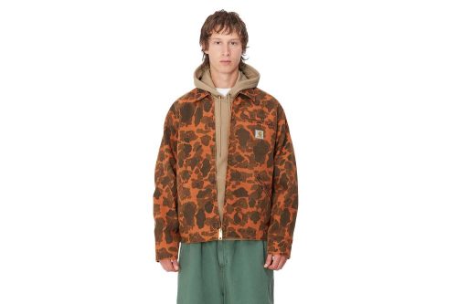 carhartt wip duck detroit jacket orange i034281 2fa gd 03 camo duck green 4