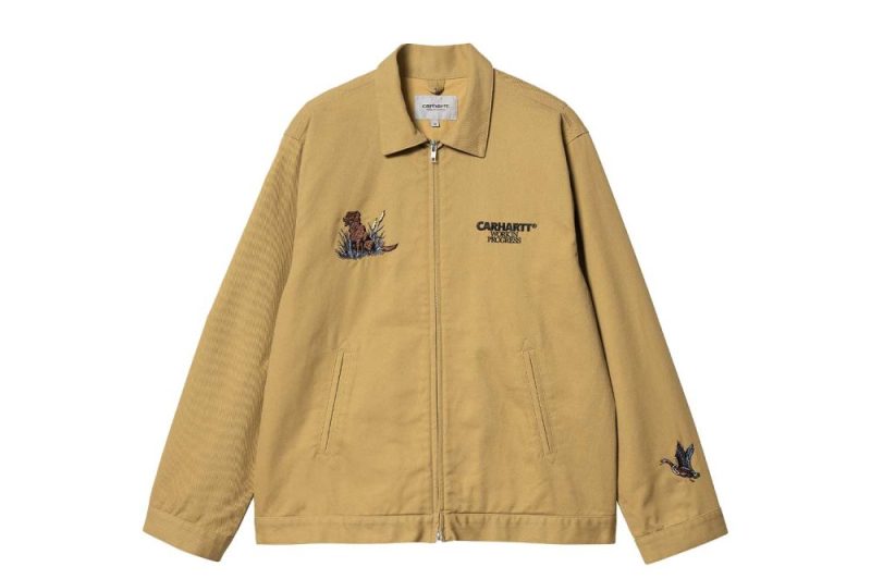 carhartt wip ducks jacket gelb i033699 1yh xx 03 01