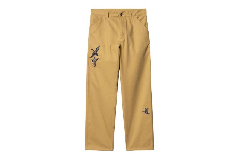 carhartt wip ducks single knee pant gelb i033700 1yh xx 03 01