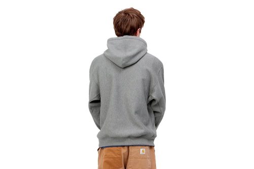 carhartt wip hooded american script sweat grau i028279 zm xx 03 04