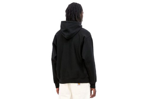 carhartt wip hooded american script sweat schwarz i028279 89 xx 03 04