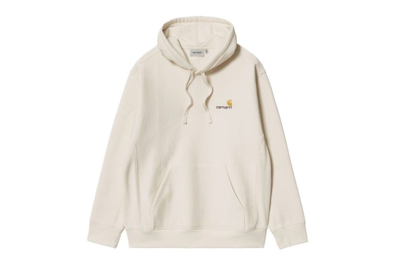 carhartt wip hooded american script sweatshirt natur I028279 05 XX.03 natural 1