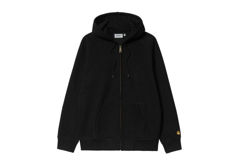 carhartt wip hooded chase jacket schwarz i026385 00f xx 03 01