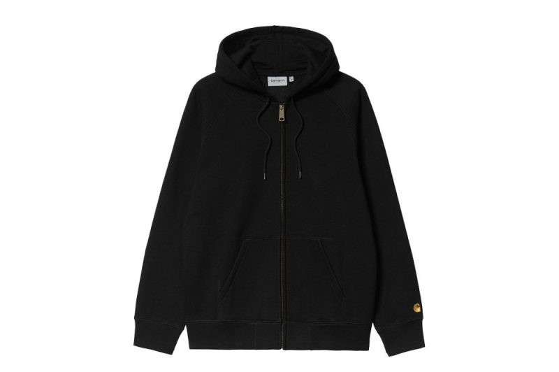 carhartt wip hooded chase jacket schwarz i033664 00f xx 03 01