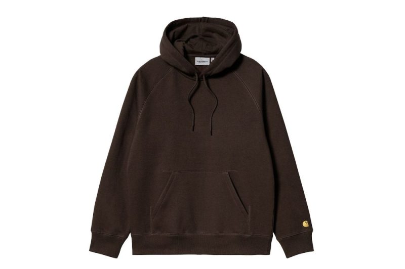 carhartt wip hooded chase sweat braun i026384 11h xx 03 01