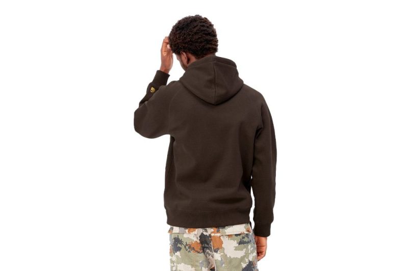 carhartt wip hooded chase sweat braun i026384 11h xx 03 04