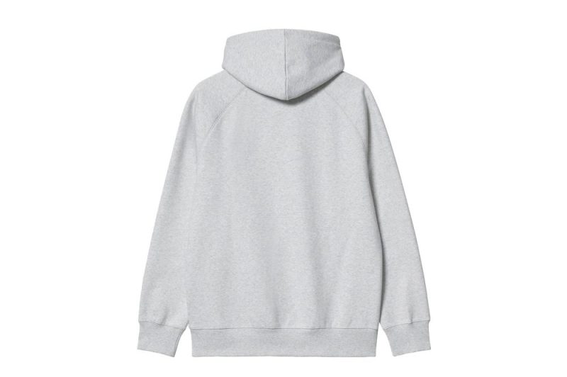 carhartt wip hooded chase sweat grau i026384 00j xx 03 02