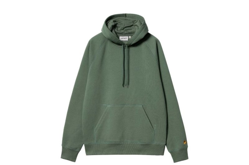 carhartt wip hooded chase sweat gruen i033661 29y xx 03 01