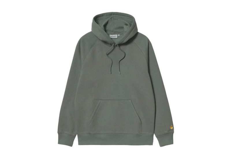 carhartt wip hooded chase sweat olive i026384 0sn xx 03 0