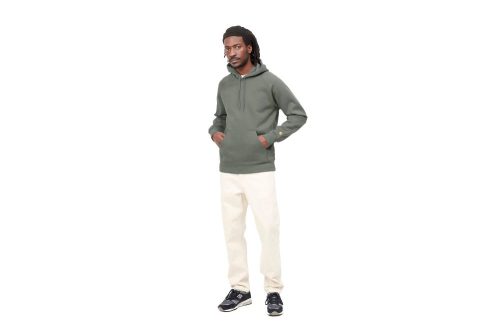 carhartt wip hooded chase sweat olive i026384 0sn xx 03 03