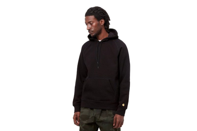 carhartt wip hooded chase sweat schwarz i026384 00f xx 03 05