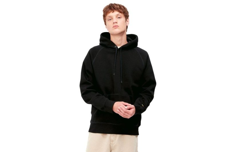 carhartt wip hooded chase sweat schwarz i033661 00f xx 03 03