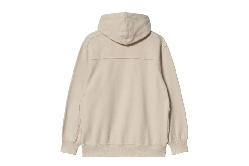 carhartt wip hooded marfa sweatshirt beige i030637 0vy fq 03 02