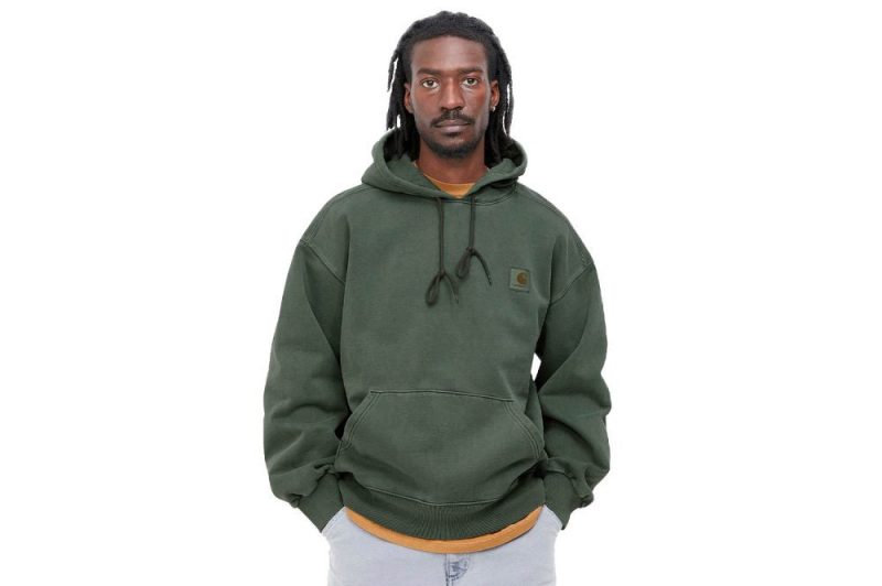 carhartt wip hooded vista sweat gruen i029523 0wh gd 03 3