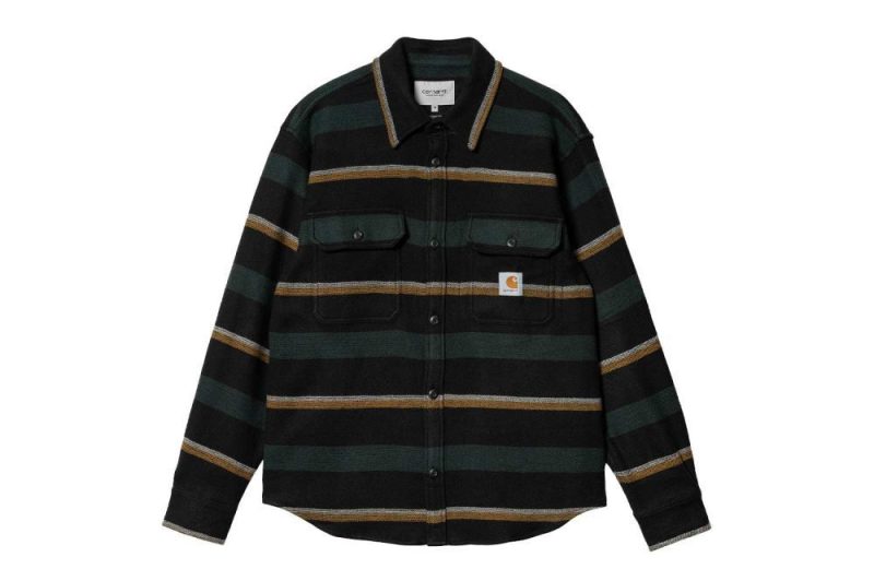 carhartt wip l s bowman shirt gruen i030810 0yi xx 03 juniper 1