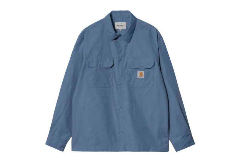 carhartt wip l s craft shirt blau i033021 1yi xx 03 01