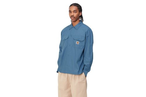 carhartt wip l s craft shirt blau i033021 1yi xx 03 03