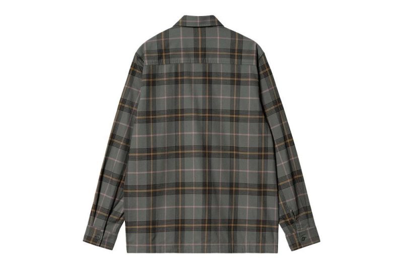 carhartt wip l s hadley shirt gruen i032903 20m xx 03 02