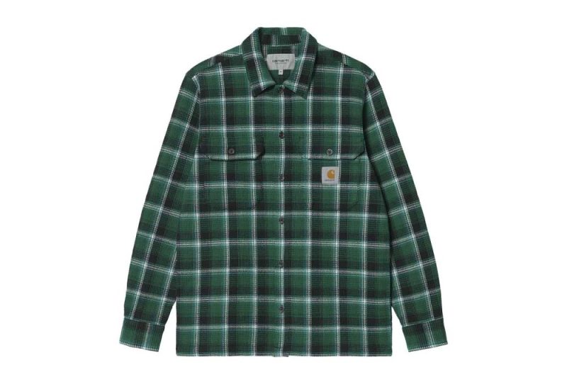 carhartt wip l s hepner shirt gruen i030007 0oz xx 03 01