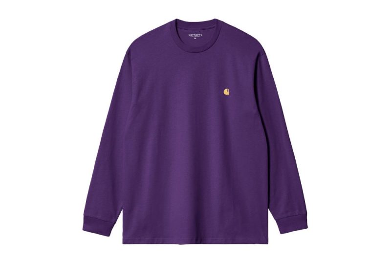 carhartt wip l s longsleeve chase t shirt violett i026392 1yv xx 03 01