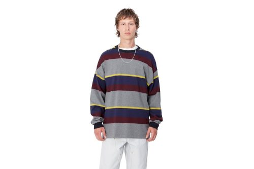 carhartt wip l s sundling grau blau bordeaux i033928 2c7 xx 03 sundling stripe aura 3