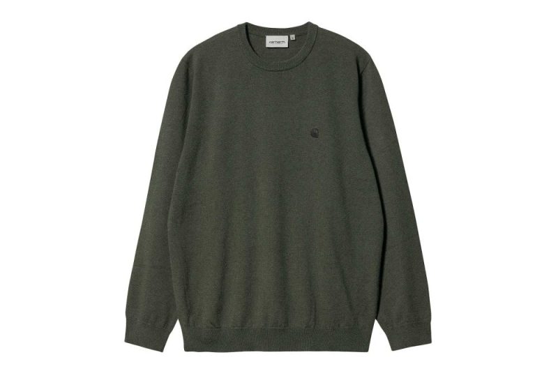 carhartt wip madison sweater gruen i030841 0zo xx 03 boxwood 1