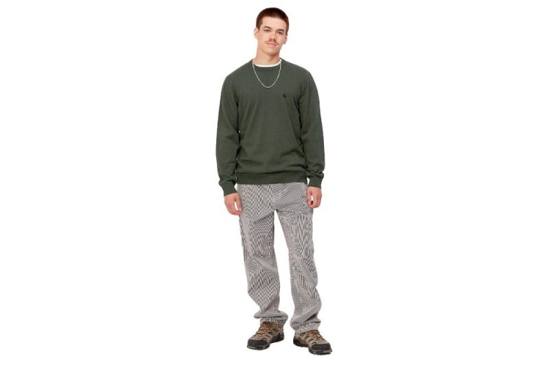 carhartt wip madison sweater gruen i030841 0zo xx 03 boxwood 5