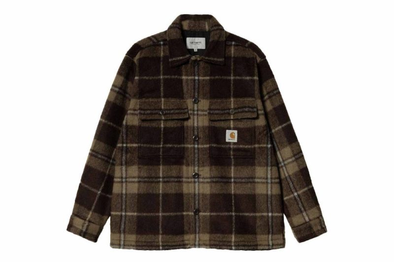 carhartt wip manning shirt jac braun i030790 18v xx 03 manning check 1