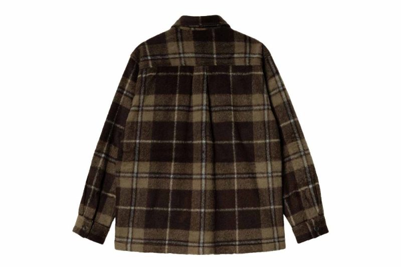 carhartt wip manning shirt jac braun i030790 18v xx 03 manning check 2