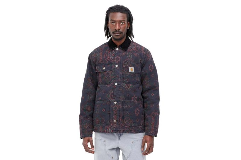 carhartt wip michigan coat blau multi i031197 1bg 60 03 5