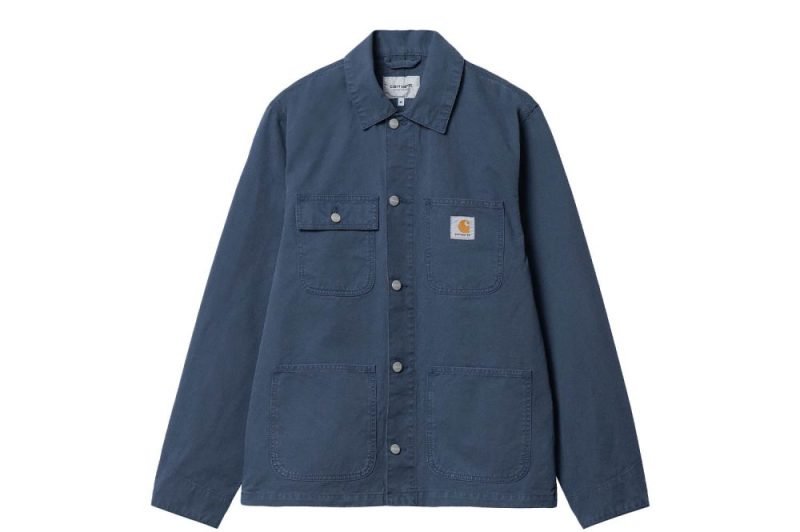 carhartt wip michigan coat summer blau i024849 0wa gd 03 storm blue 01