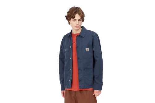 carhartt wip michigan coat summer blau i024849 0wa gd 03 storm blue 05