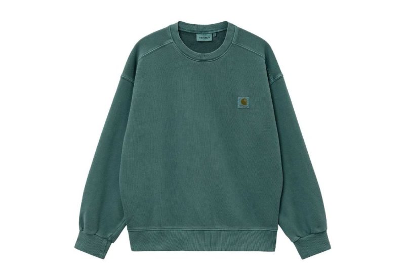 carhartt wip nelson sweat gruen i029957 1d7 gd 03 botanic 1