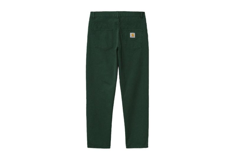 carhartt wip newel pant dunkelgruen i028626 owe 3k 00 dark cedar 2