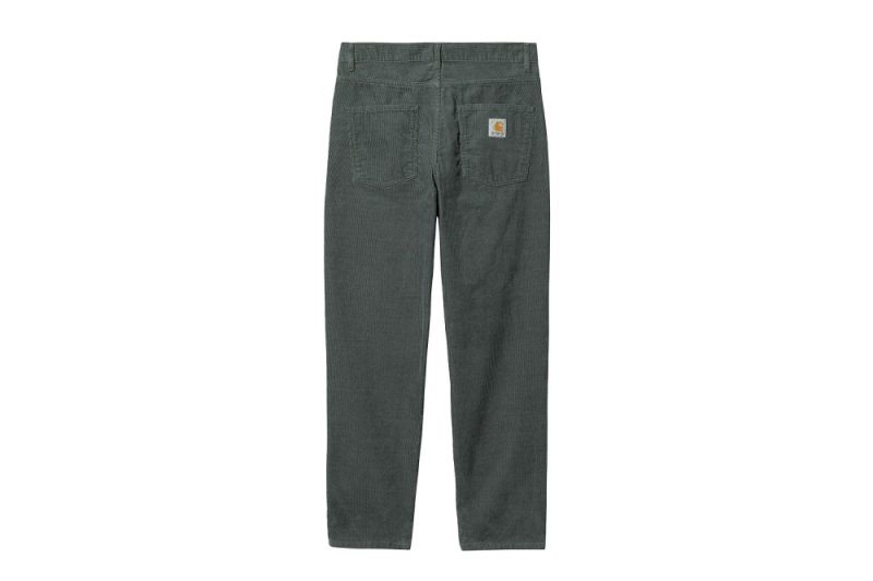 carhartt wip newel pant gruen i031456 1ck 02 00 jura rinsed 2