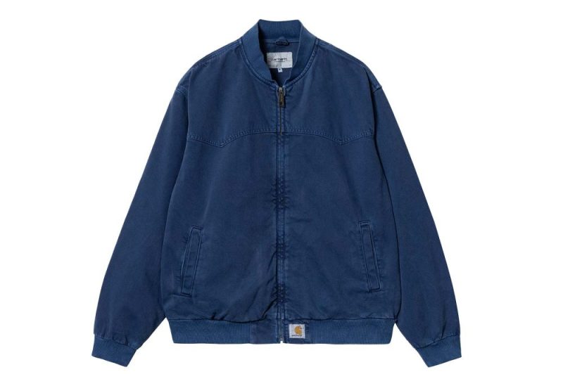 carhartt wip og santa fe bomber blau i033111 1zf 4j 03 01