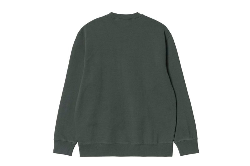 carhartt wip pocket sweatshirt gruen i027681 0nv xx 03 02