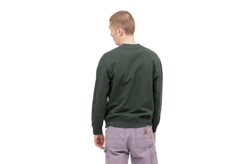 carhartt wip pocket sweatshirt gruen i027681 0nv xx 03 04