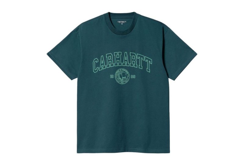 carhartt wip s s coin t shirt gruen i031783 1kx xx 03 botanic 1