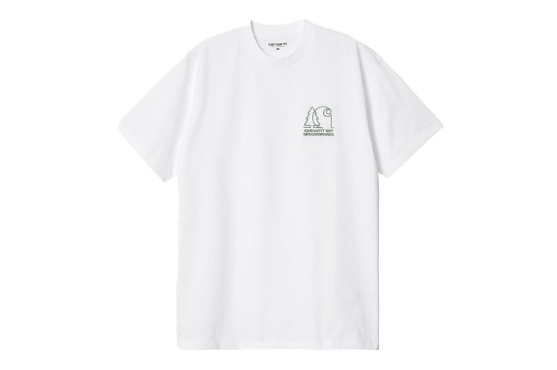 carhartt wip s s groundworks t shirt weiss i032889 02 xx 03 01