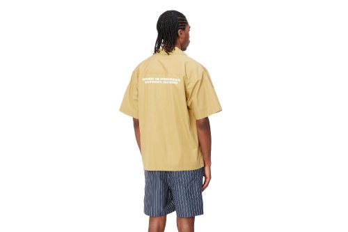 carhartt wip s s link script shirt gelb i033026 22s xx 03 04