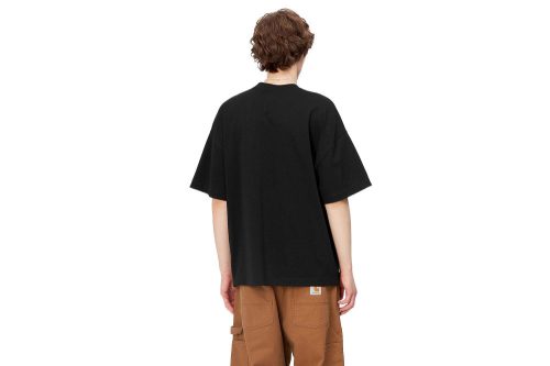 carhartt wip s s link script t shirt schwarz i031373 0d2 xx 03 black 4