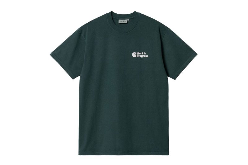 carhartt wip s s manual t shirt gruen i031824 1d7 gd 03 botanic 01