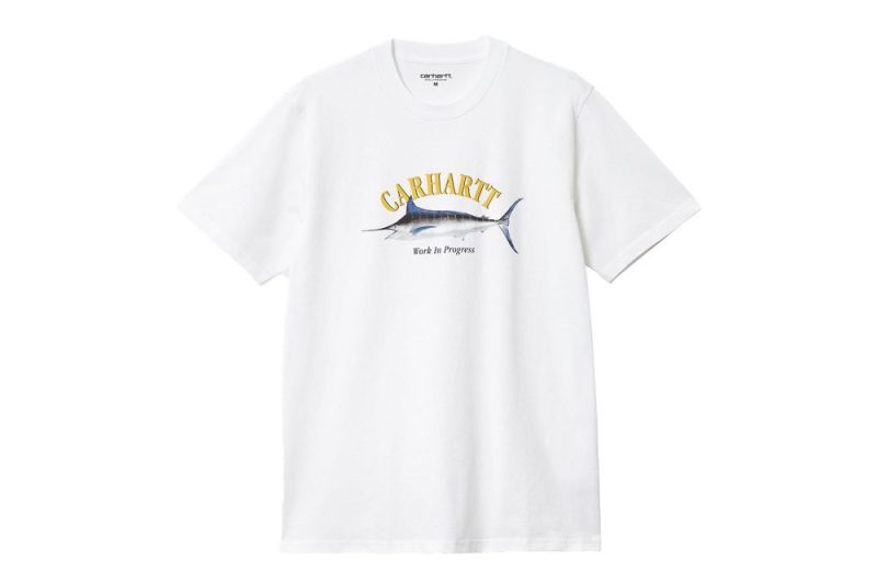 carhartt wip s s marlin t shirt weiss i032035 02 xx 03 01