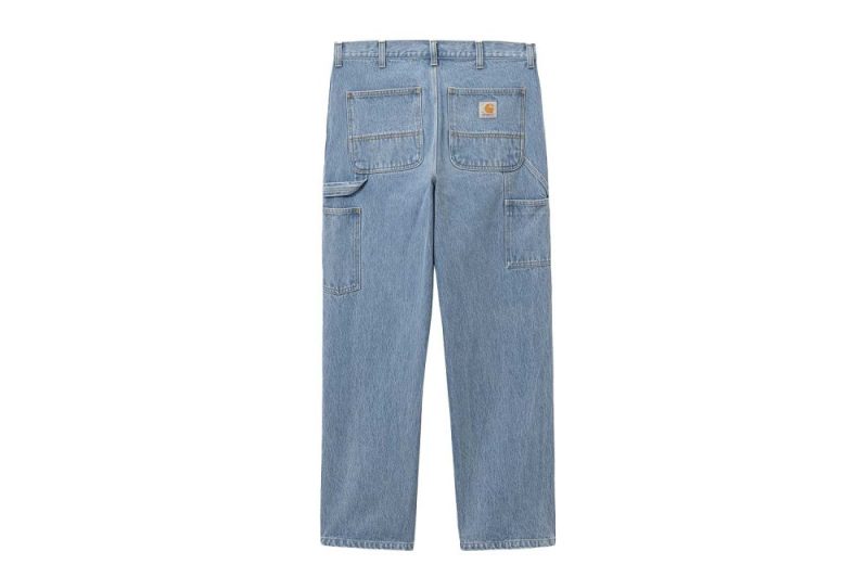 carhartt wip single knee pant blau i032024 01 12 30 02