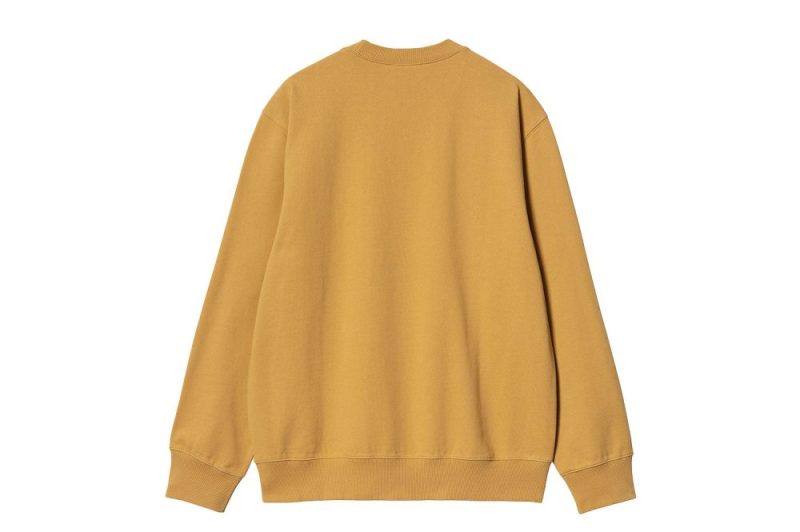 carhartt wip smart sports sweat gelb i033239 1ze xx 03 02