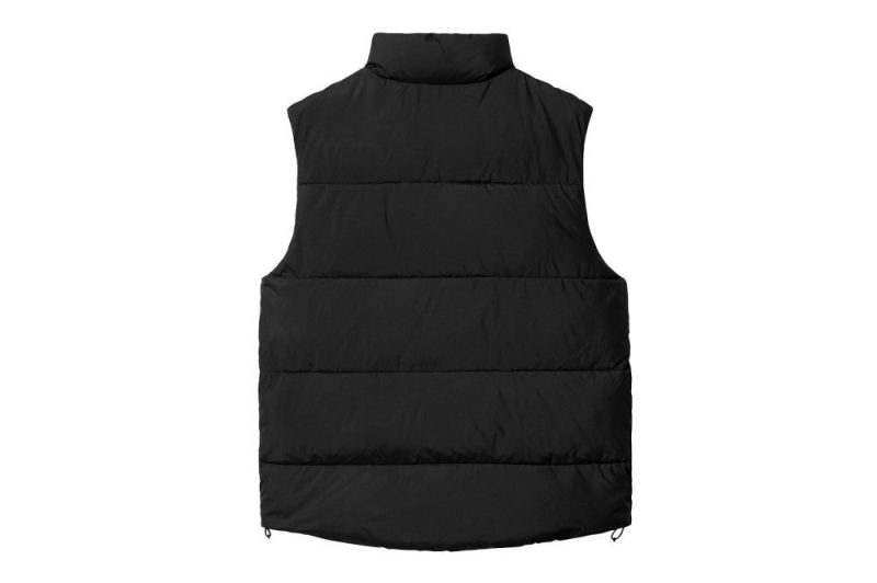 carhartt wip springfield vest schwarz i032265 1sj xx 03 02