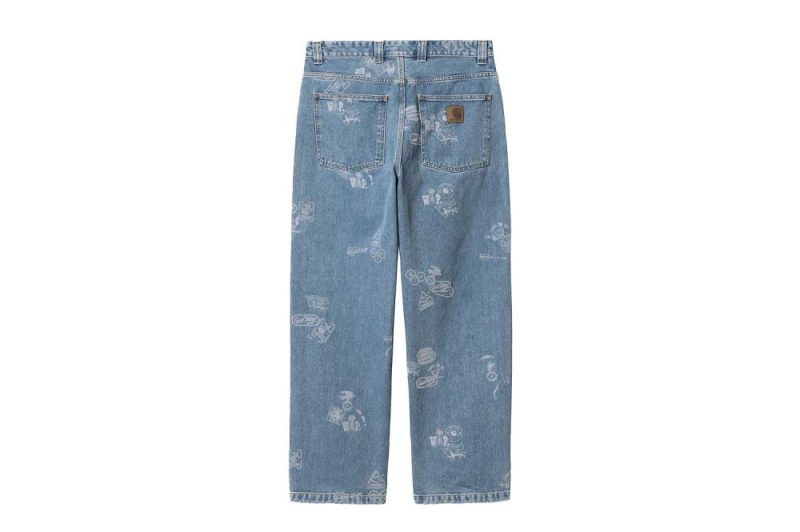 carhartt wip stamp pant blau i033745 2ln 35 00 02