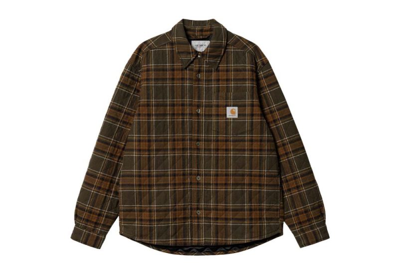 carhartt wip wiles shirt jac braun olive i032212 1p6 xx 03 highland 1